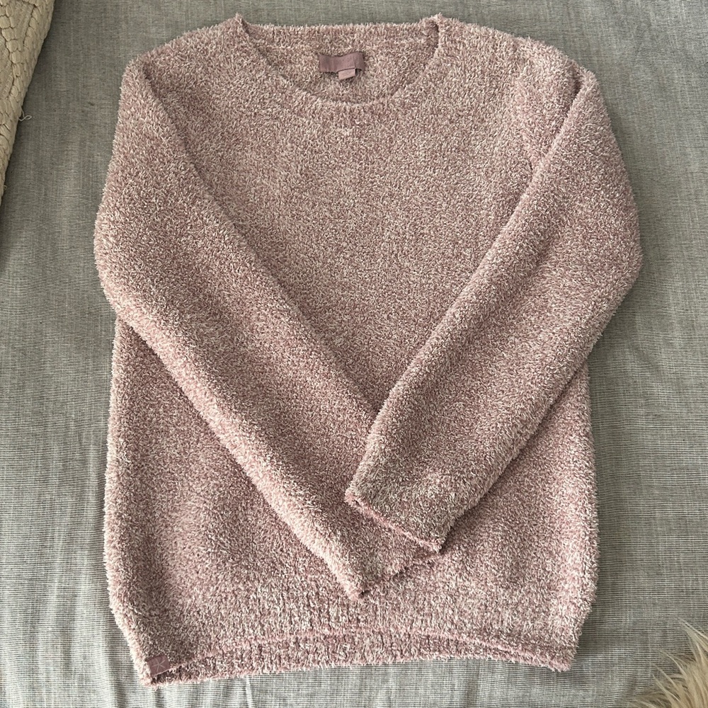 Barefoot Dreams Soft Pink Crew Neck Sweater
